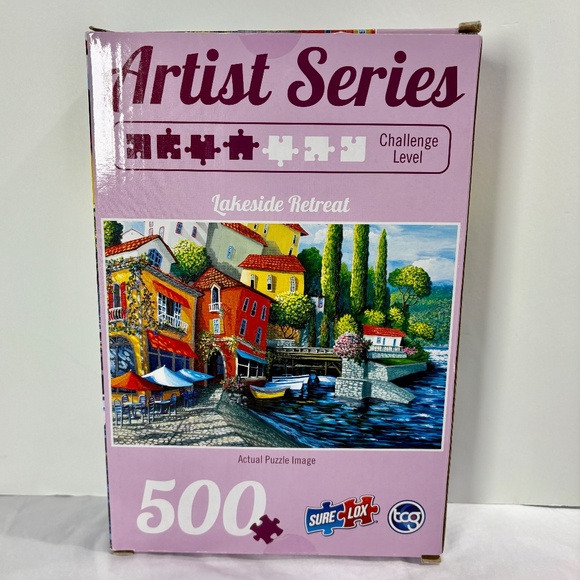 🧩 TCG Sure Lox Artist Series Lakeside Retreat 500-Piece Puzzle | New & Sealed - Picture 2 of 2